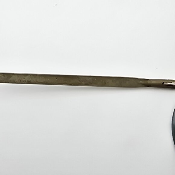 *SOLD* Renauld of France Orama Sixty One Silver Frame Green Lens Wrap Sunglasses - Picture 7 of 16